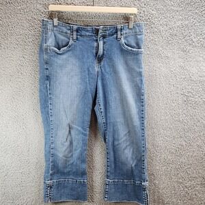 Levi's 515 Capri Jeans Women's 10 Blue Denim Cotton Stretch Medium Wash 5-Pocket